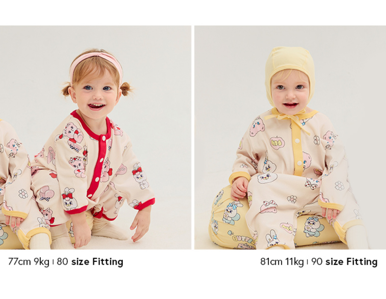 🌸預訂 韓國直送🌸🇰🇷Milk Baby x MOMOREI兩色人物印花寬鬆長袖連身服