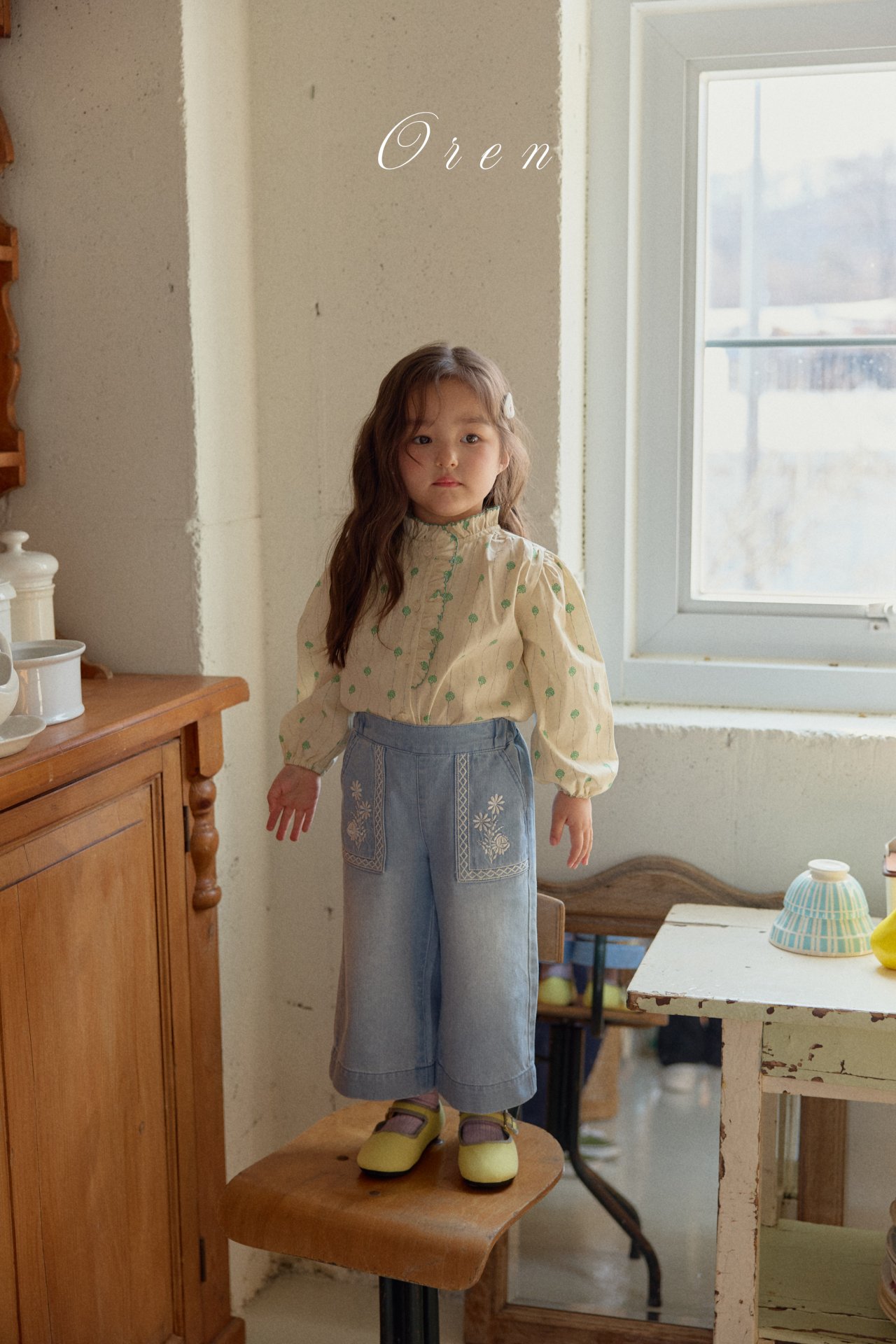 花花 Top / 花花牛仔褲