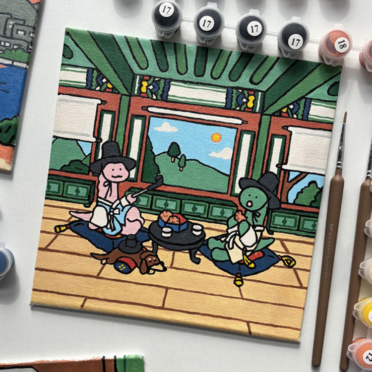 [JOGUMAN STUDIO] WELCOME TO KOREA DRAWING SET 數字畫