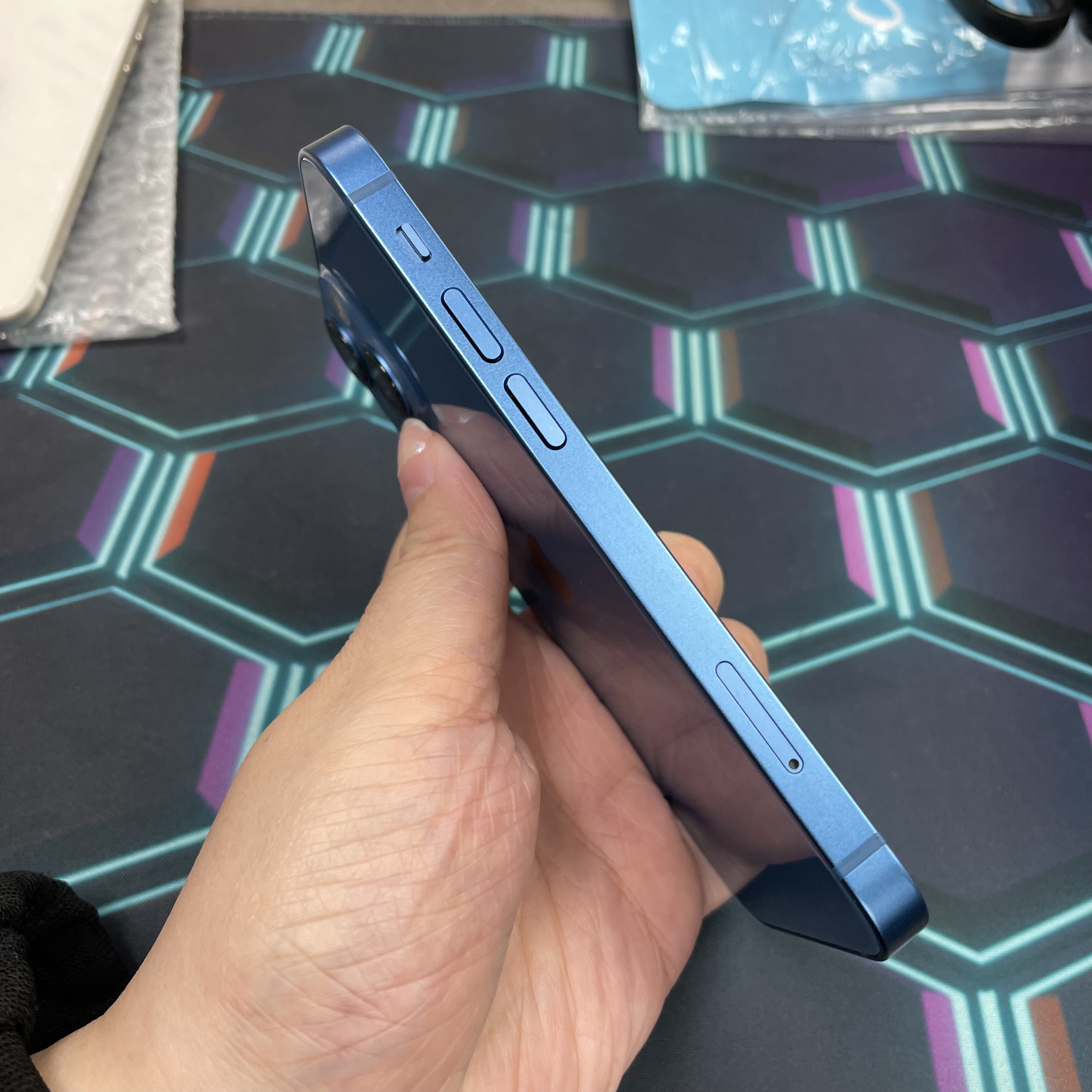 *6996 13 mini 完美機 128GB 電100 藍色 blue