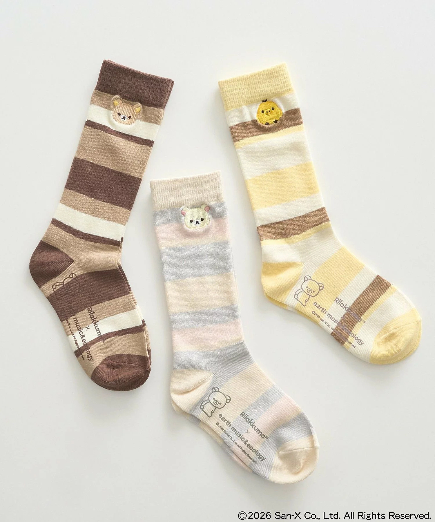 日本預訂📍日本鬆弛熊 × earth music&ecology系列 - 長襪