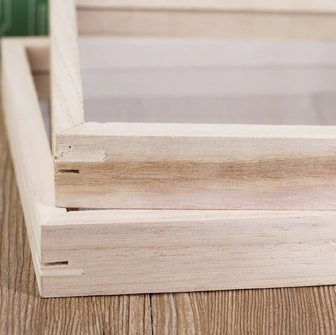 DIY手工材料-木質阿加力膠片玻璃畫相框 (G743)  🚛 送貨方式請選(4)