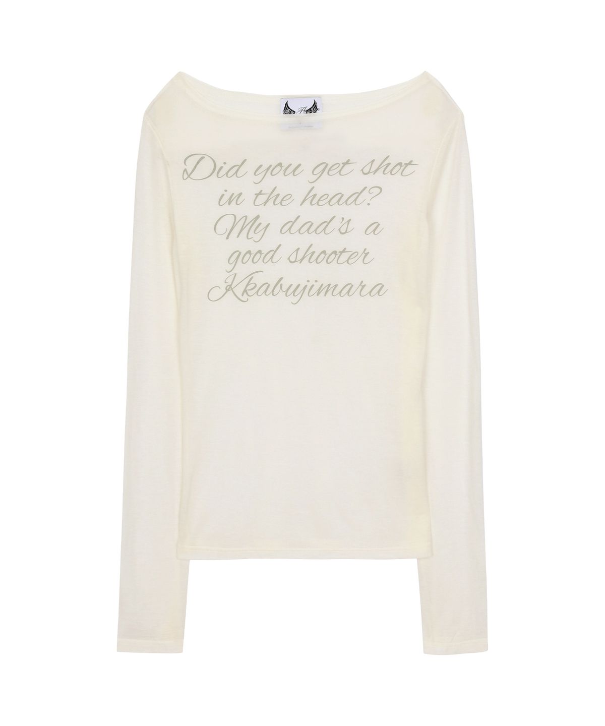 🇰🇷訂購｜Gila Archive｜LETTERING SHEER LONG SLEEVE 3色 