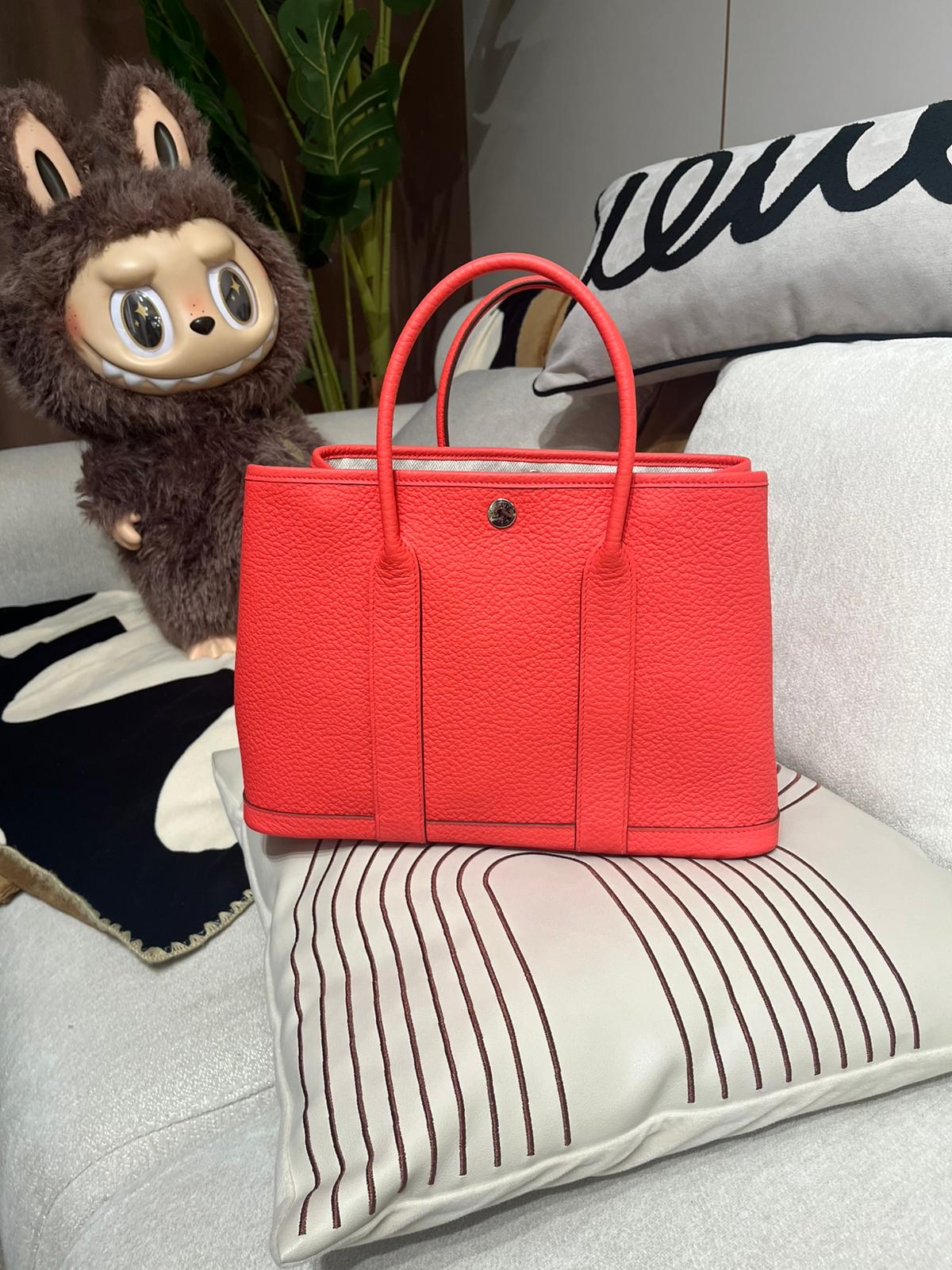 全新 Hermes garden party 30 德克薩斯粉 Stamp Y 100%Authentic,全新Unused ✅dust bag ✅box