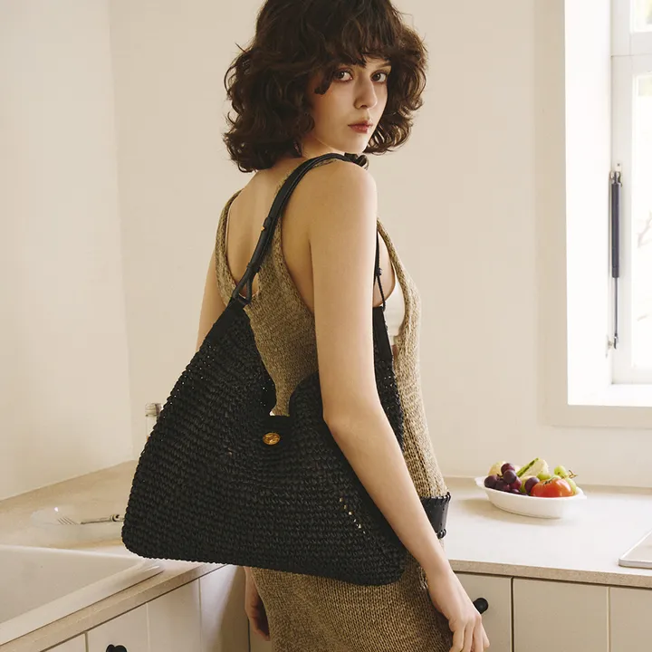 [Oryany] Raffia Triangle Shoulder (2色)