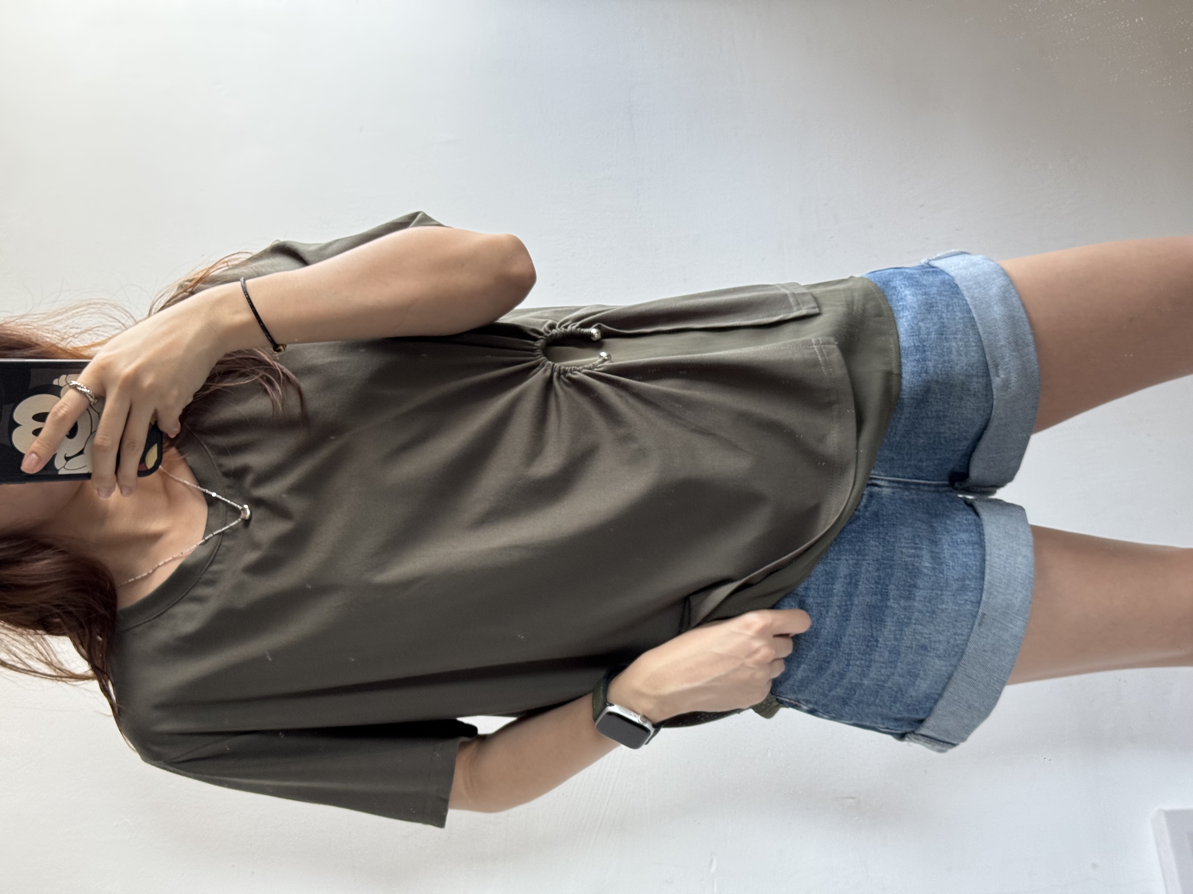 拼紗側扣Top 