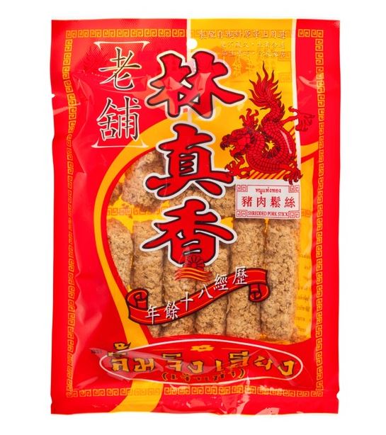 泰國 林真香 豬肉鬆絲 曲奇條 (貓屎) 100g 此日期或之前食用： 2026.7.17