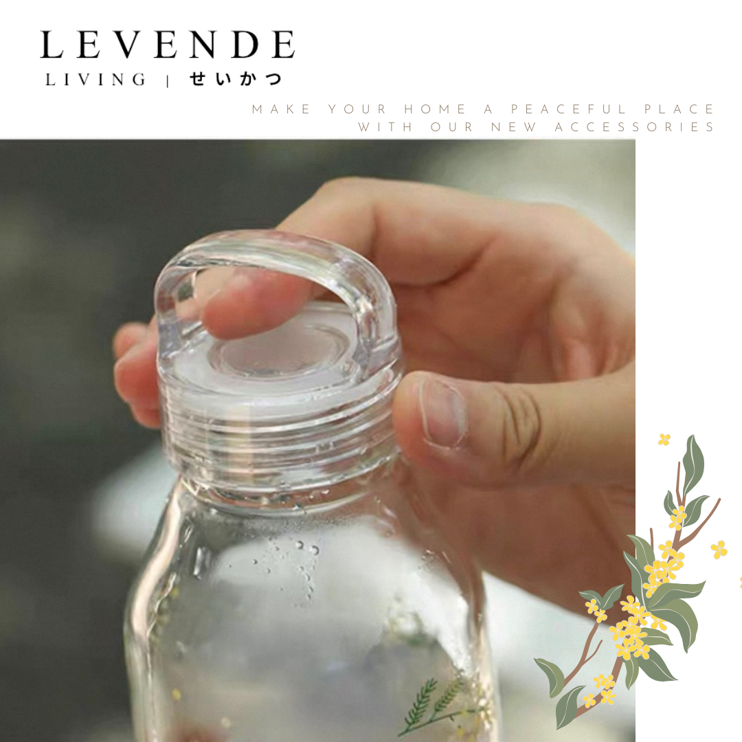 Levende 含羞草高硼硅耐熱手提玻璃瓶