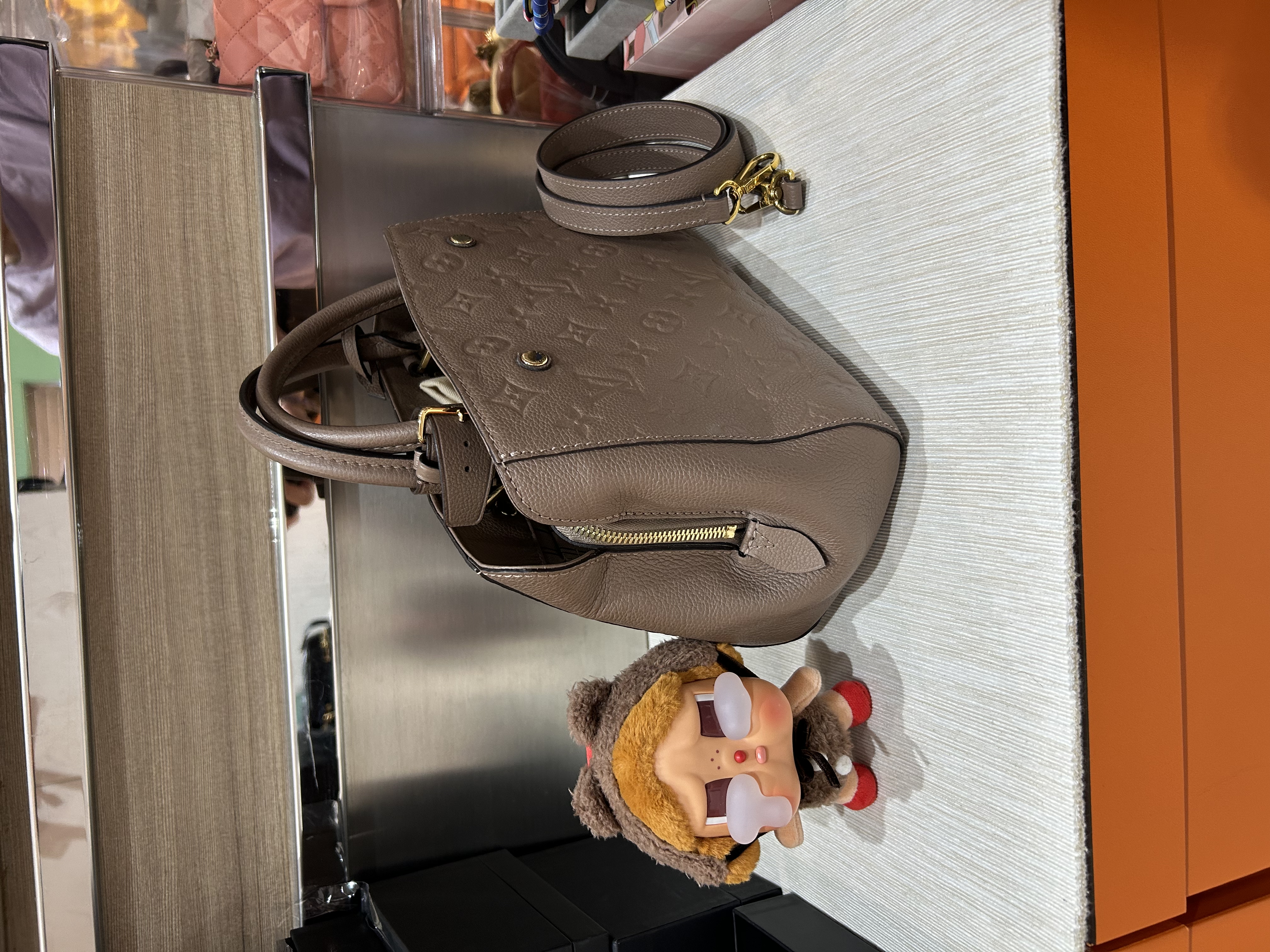 Lv montaigne bb empreinte calfskin 100%Authentic,98%new ✅key lockpad✅strap✅dust bag  