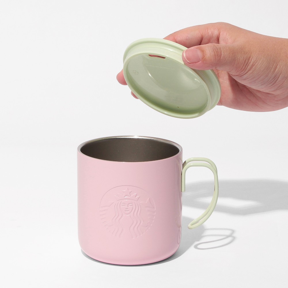 《日本🇯🇵 STARBUCKS 2026 Feel the Breeze 限定系列》粉紅不銹鋼馬克杯 355ml