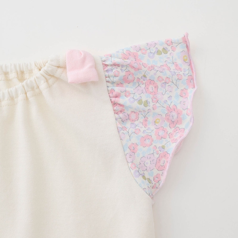 🇯🇵預訂 日本直送🇯🇵Sanrio兩色人物印花碎花格紋花邊蝴蝶結短袖上衣