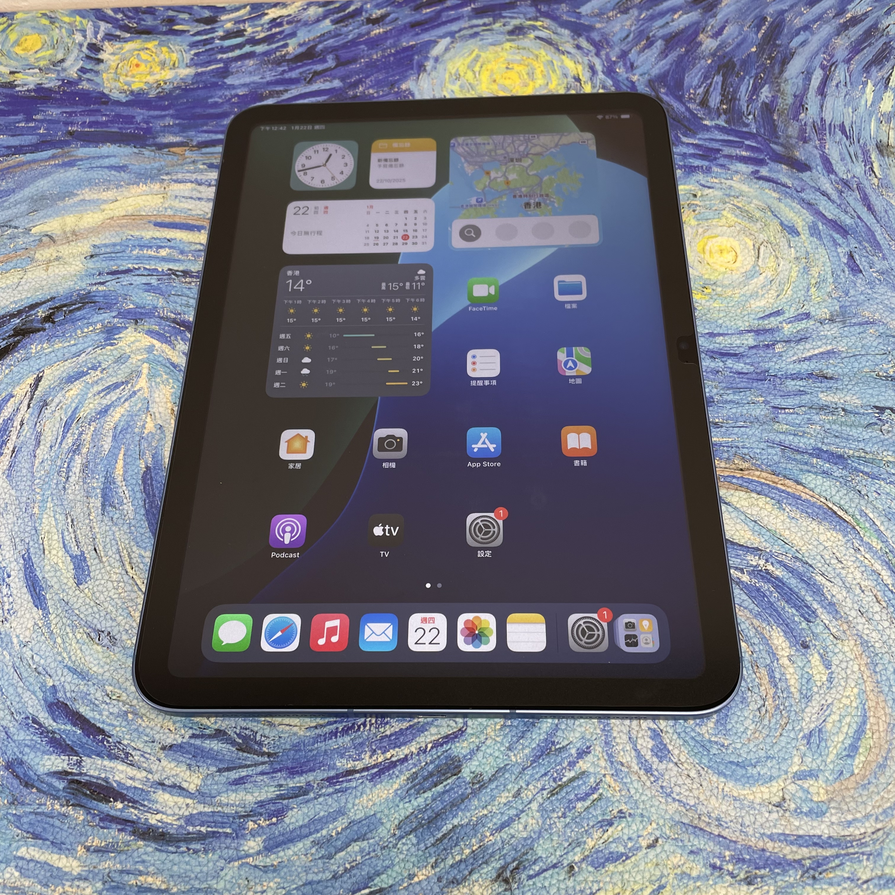 *531386 iPad 10 靚機 256GB 插卡版 藍色 blue