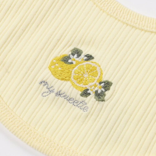 🆕【⭐訂購⭐】🇯🇵日本直送 草莓🍓/檸檬🍋/芭蕾舞鞋🩰刺繡 羅紋口水肩🌀 [ELAA-0204][260206]