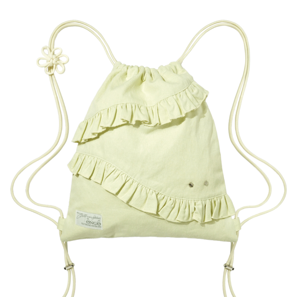 ONGO Flower Knot Ruffle Bag_Lemon 