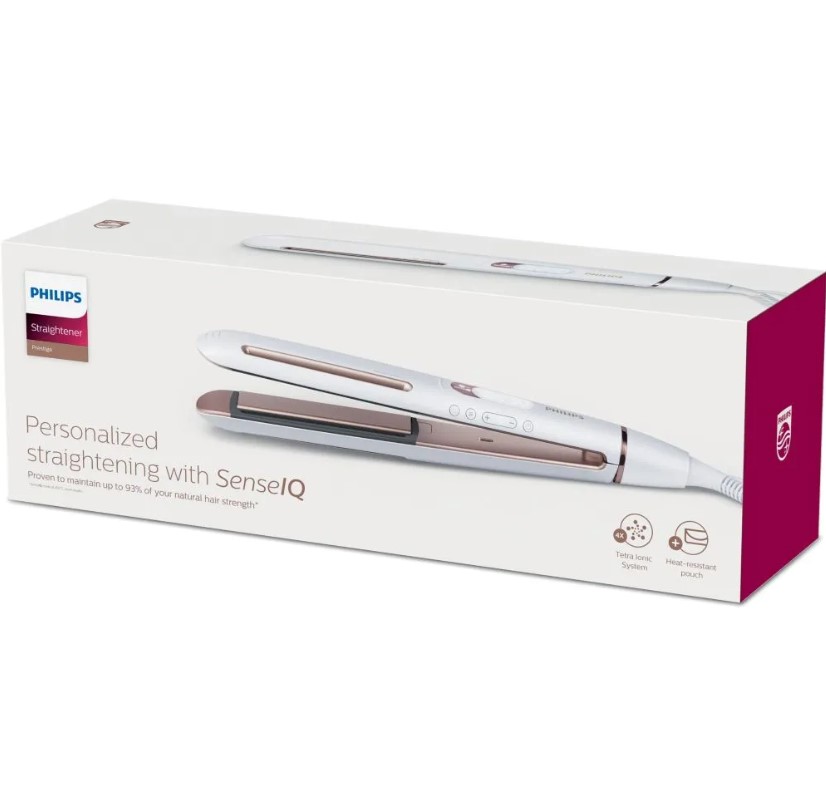 香港行貨 Philips 飛利浦 Prestige SenseIQ 智能感控溫鎖水直髮器 BHS830/03 2年保養