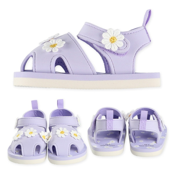 🇯🇵預訂 日本直送🇯🇵雛菊圖案淺紫色EVA涼鞋