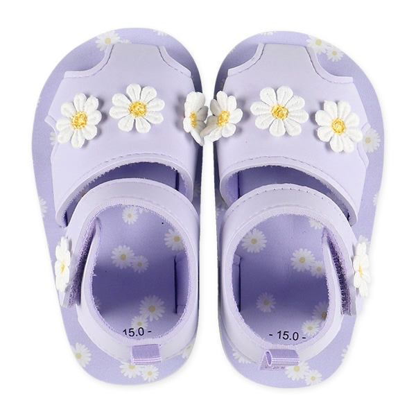 🇯🇵預訂 日本直送🇯🇵雛菊圖案淺紫色EVA涼鞋