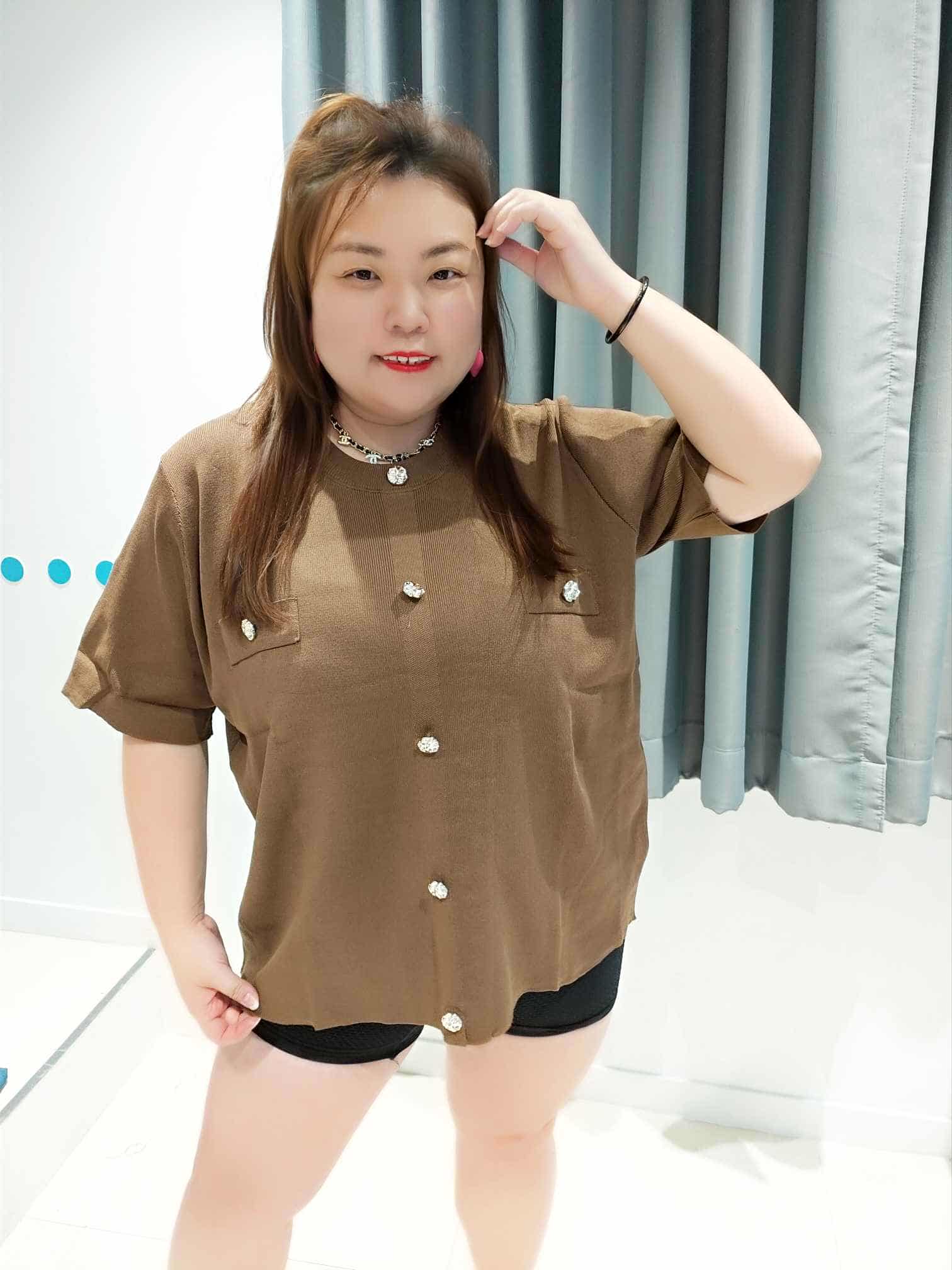 DSA07 圆领气质风格设计针织上衣