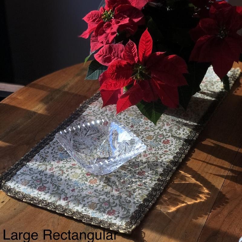 C.a. 1970s Italian Brocade Tapestry Vanity Dollies/Table Mats/Place Mats(MT293)