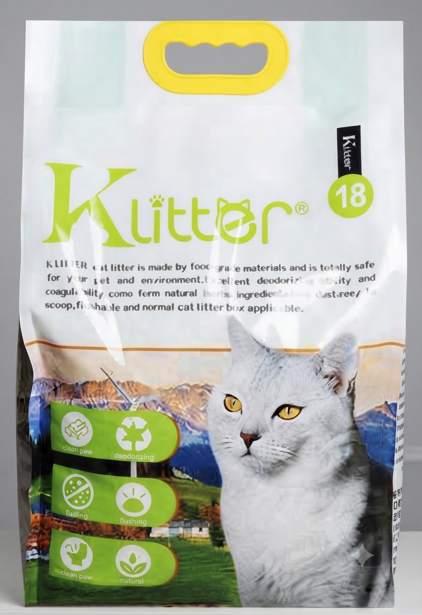 Kletter 天然貓砂 18L - 食用級安全、除臭、可沖廁