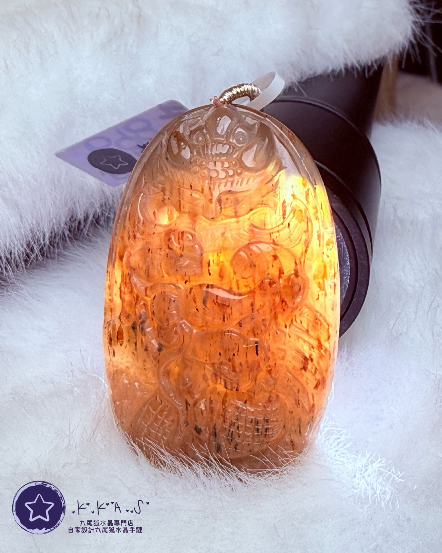 K00206 骨幹 龍狐 - 吊墜/手牌兩用款
