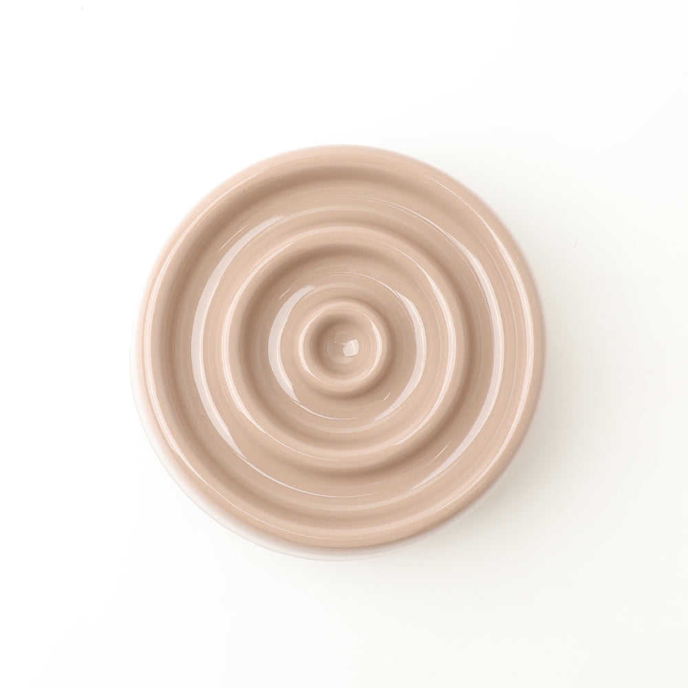 Monchéri🇯🇵 柔和螺旋原木底座慢食陶瓷碗 (Natural Circle Food Bowl)