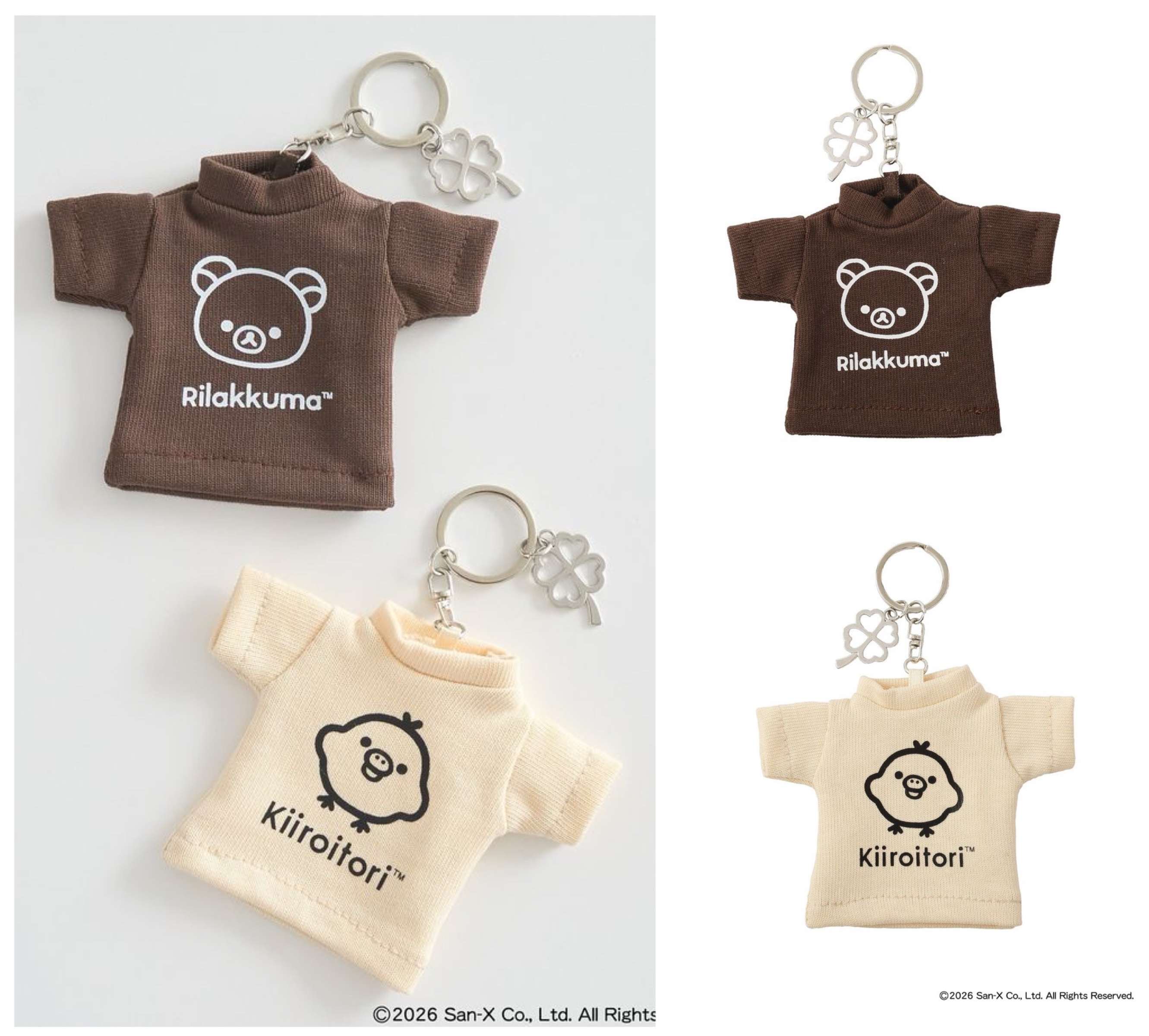 《預訂貨品》全新日本Rilakkuma x earth music&ecology限定衫仔造型匙扣