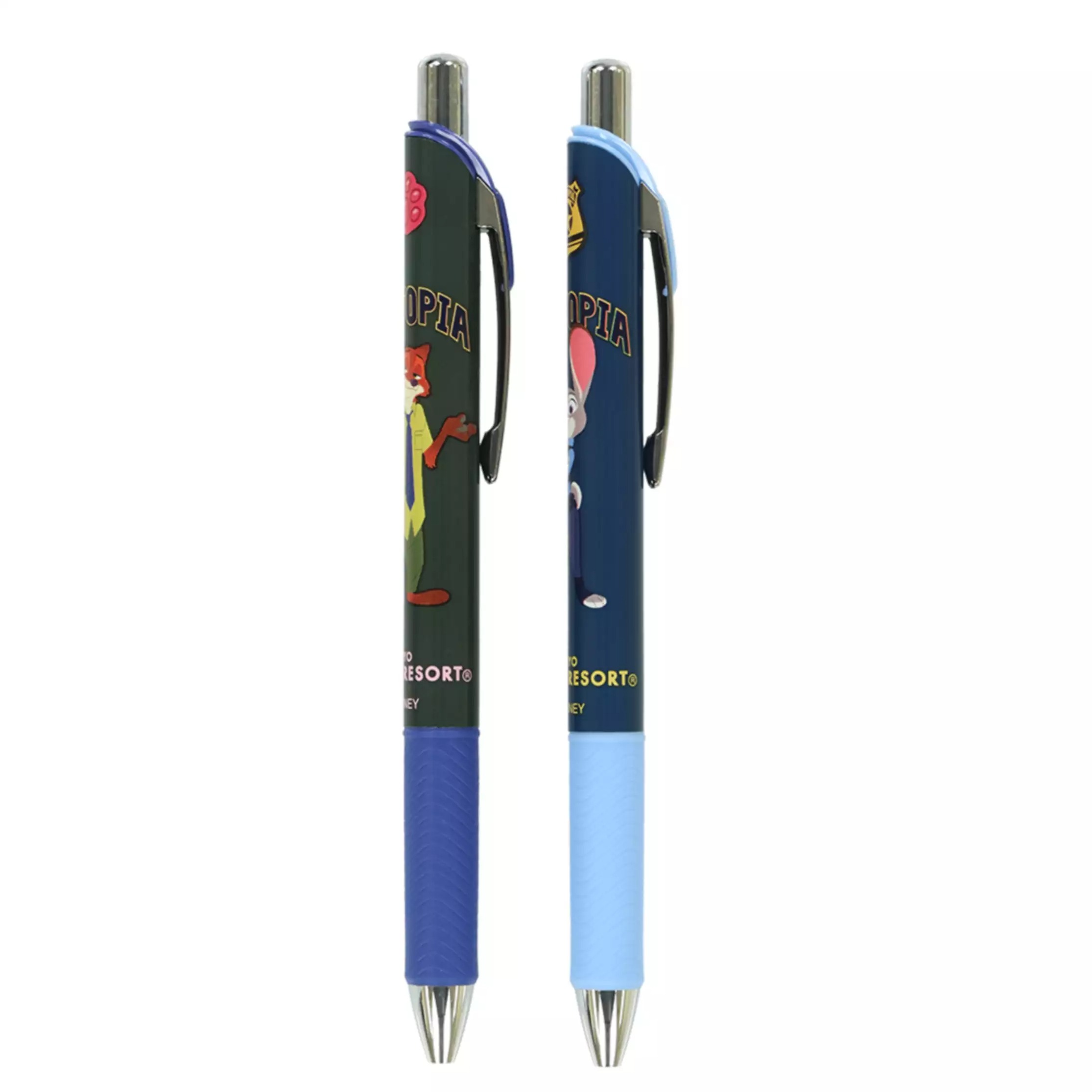 現貨｜【日本 Disney Store 限定】一套2枝 Zootopia 優獸大都會 日本製 Pentel EnerGel 0.5mm 啫喱筆 077836