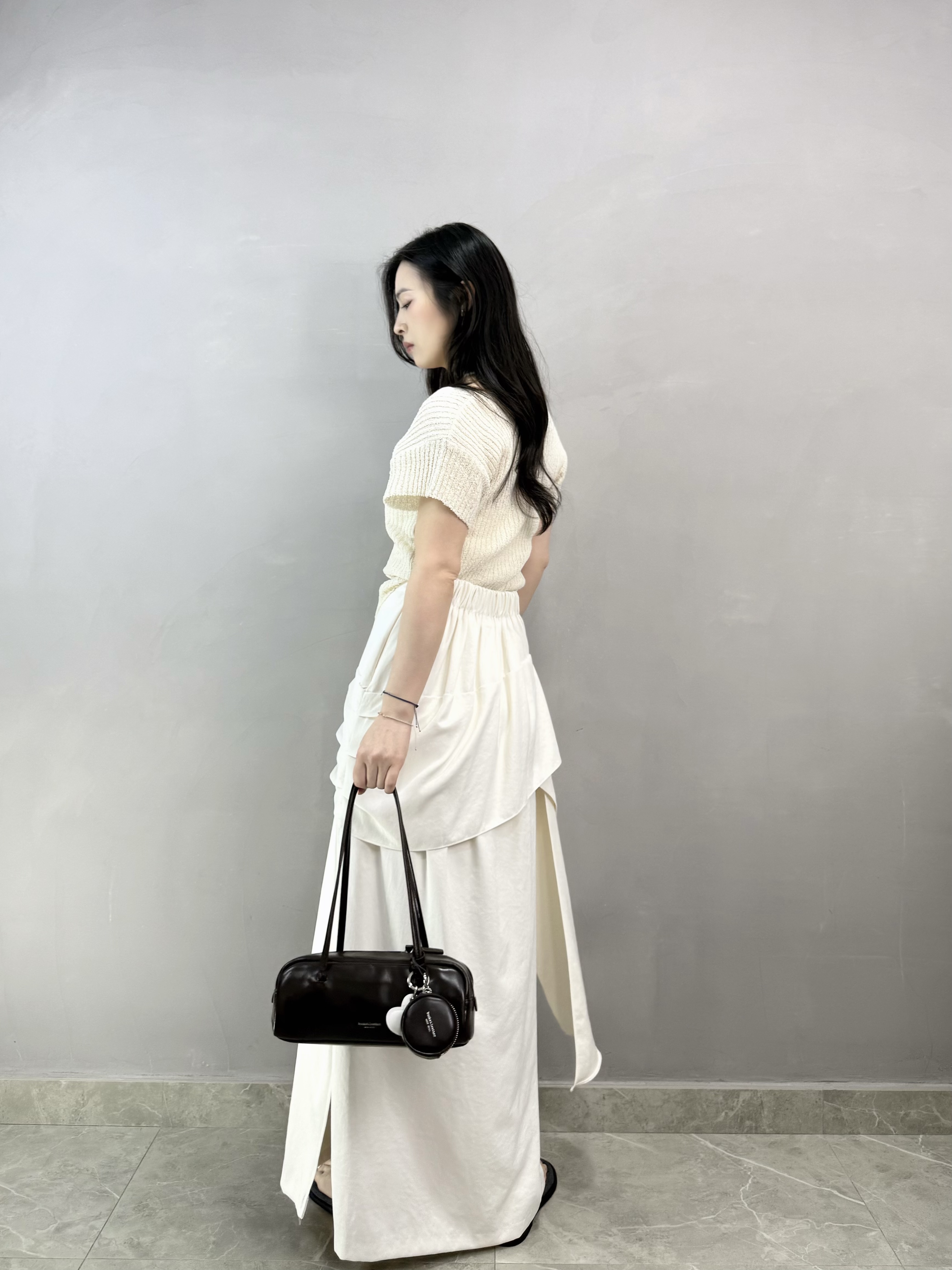 L77 設計感絲質裙