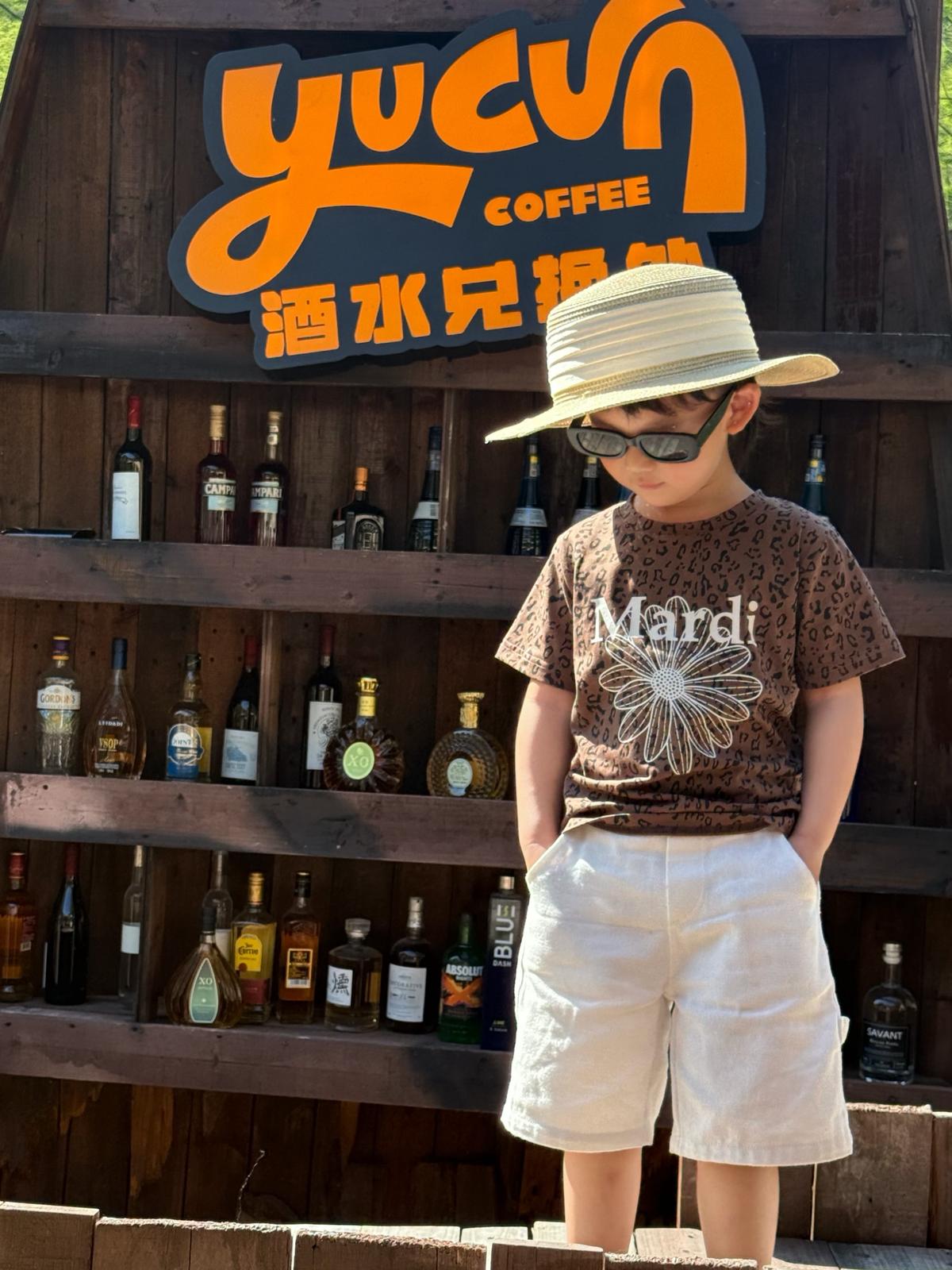 2件起各減$ 10。廠單豹紋親子短袖