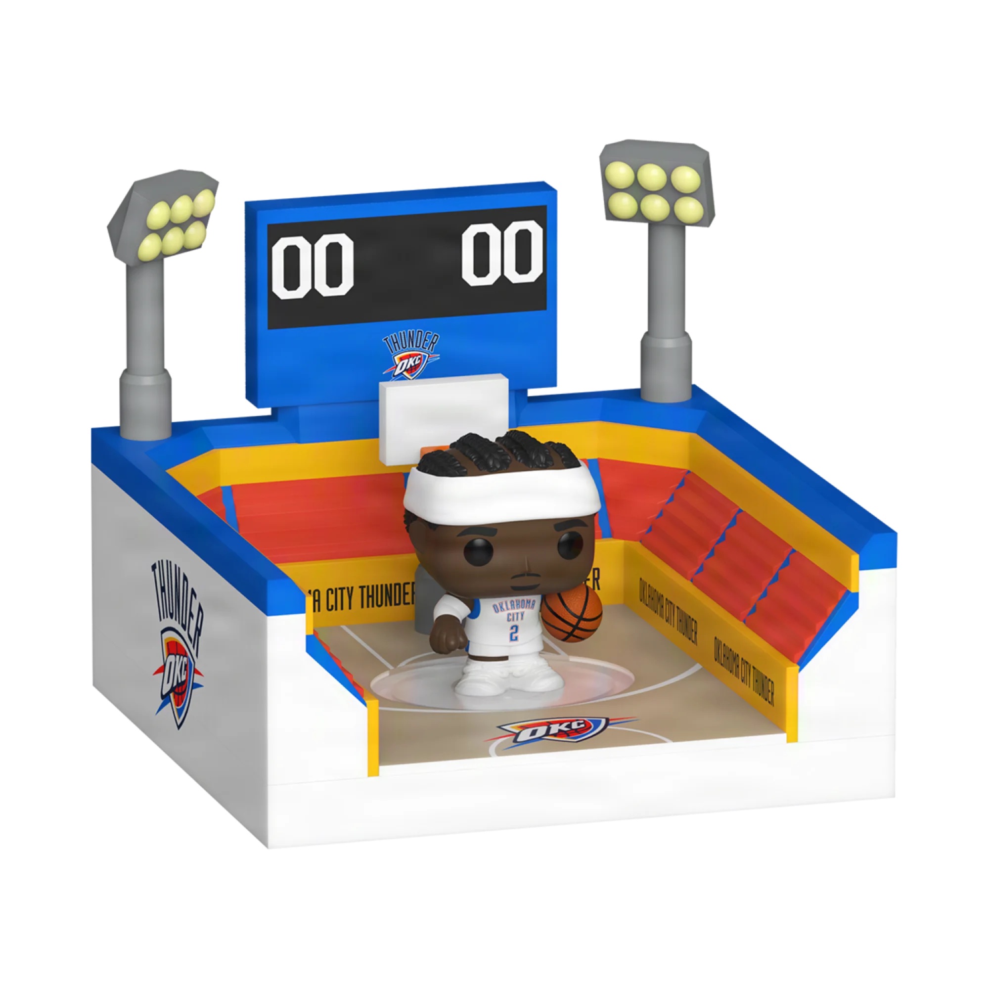 📦訂購 美國代購 Bitty POP! Town: NBA Arena - OKC Thunder with Shai Gilgeous-Alexander Figure 模型