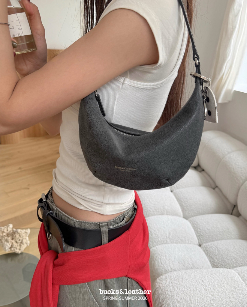【26SS】預訂_可愛迷你月牙包 My Mini by Bucks & Leather