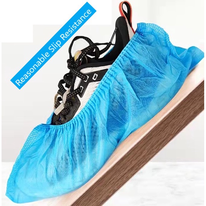 Anti Skid Printed & Non Printed Disposable non woven & EXTRA LARGE Size & CPE waterproof shoe cover - 100pcs per pack