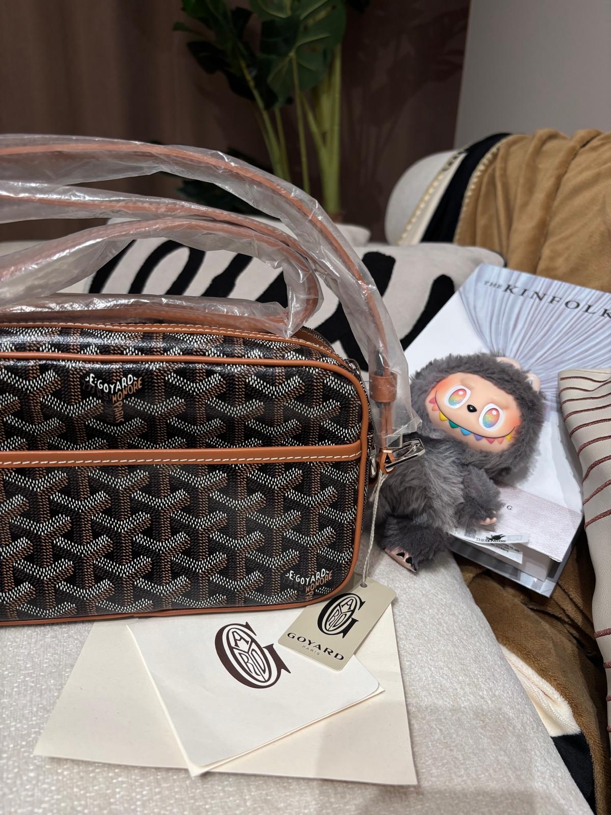 全新 Goyard cap vert pm bag tan 焦糖黑100%Authentic ,100%new 全新 ✅dust bag✅tap booklet 