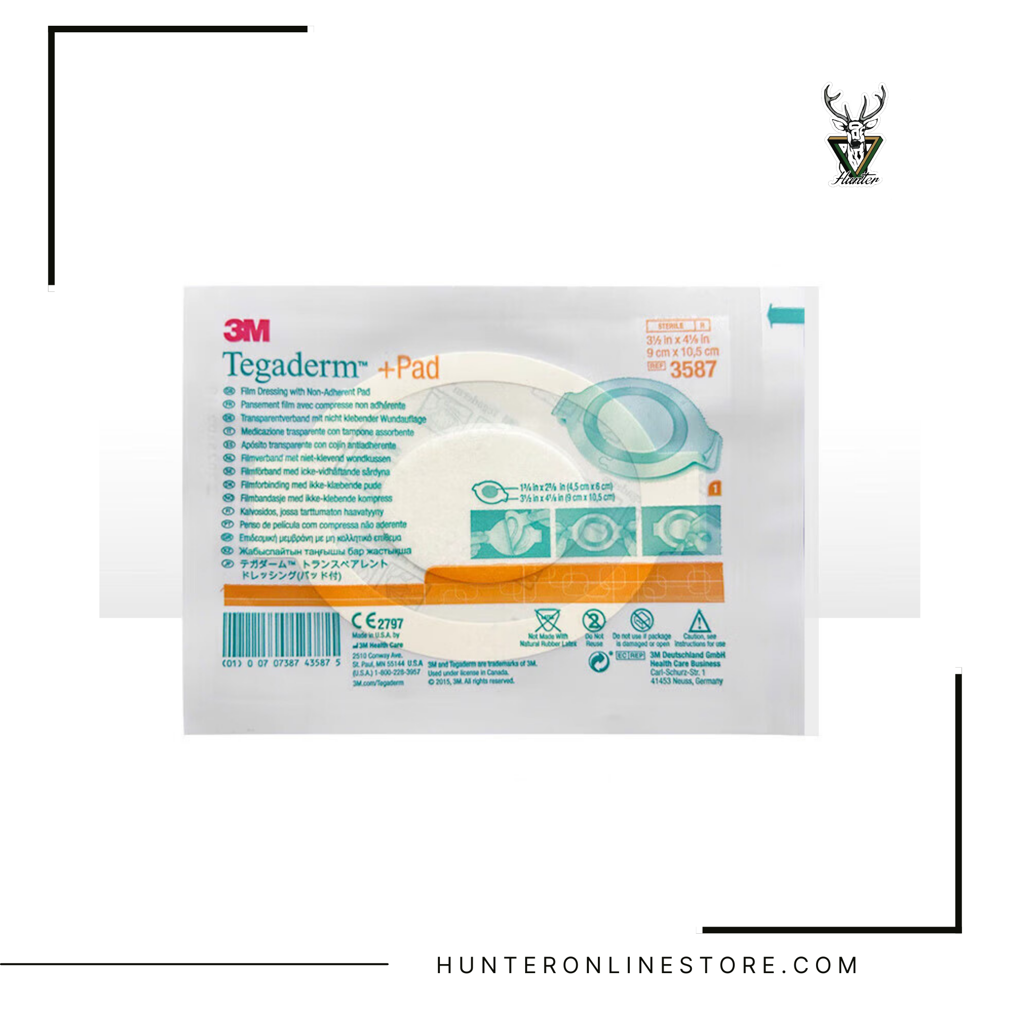 3M Tegaderm +Pad Waterproof Transparent Film Dressing 防水透明敷料傷口貼 連不黏棉墊 3582 / 3586 / 3587 / 3590 / 3591