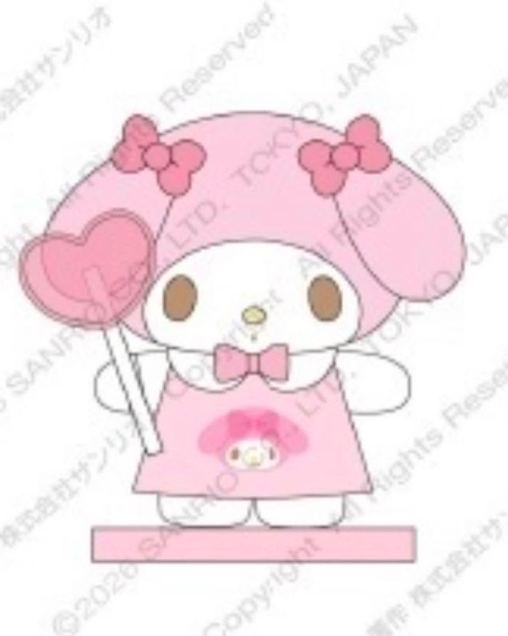 預訂 | 日本版 Sanrio 愛心磁石站立植絨公仔