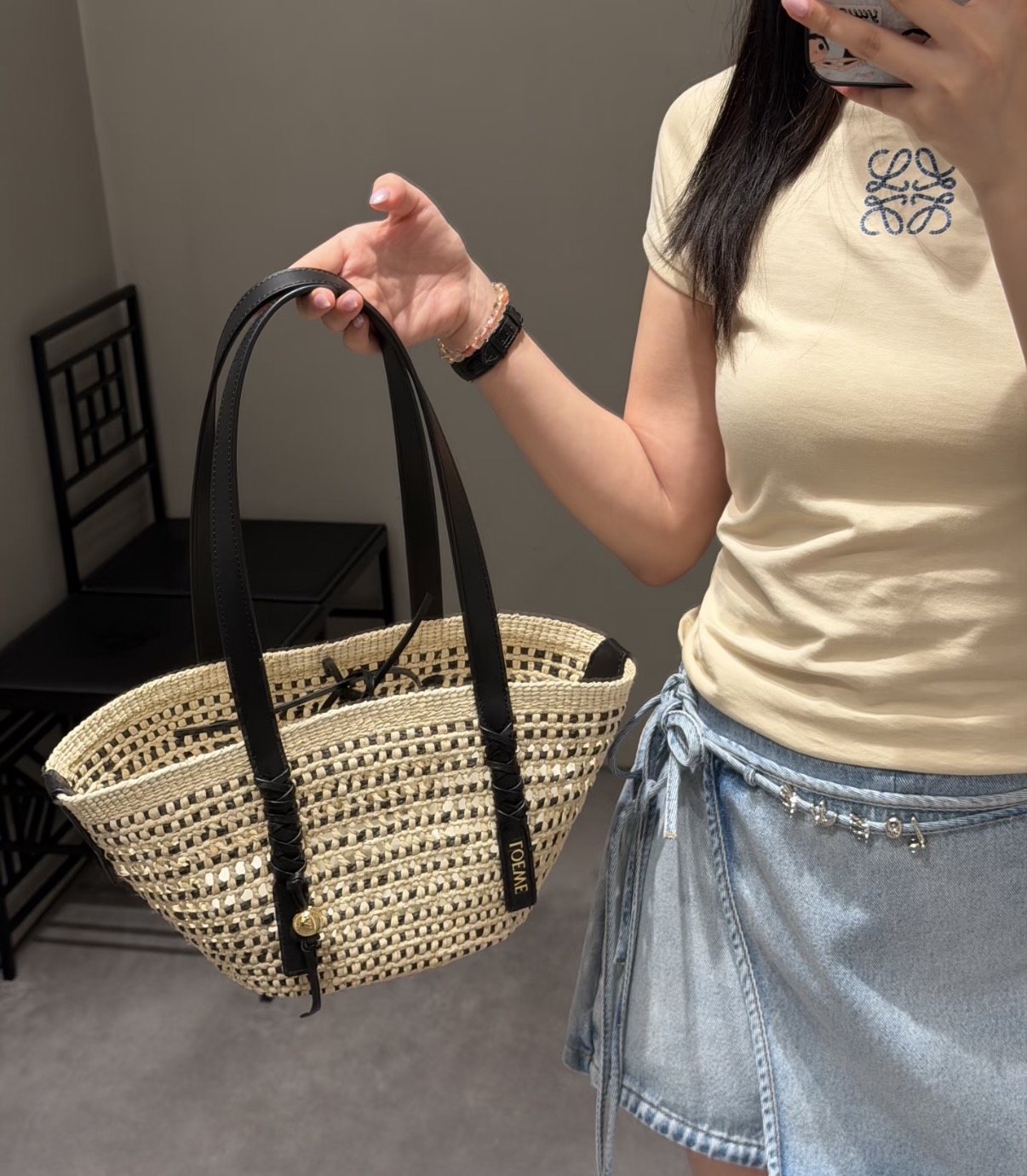 限時優惠🌼新款🆕訂貨🍒Loewe Small Braid basket Size 38x18x13cm 可上肩
