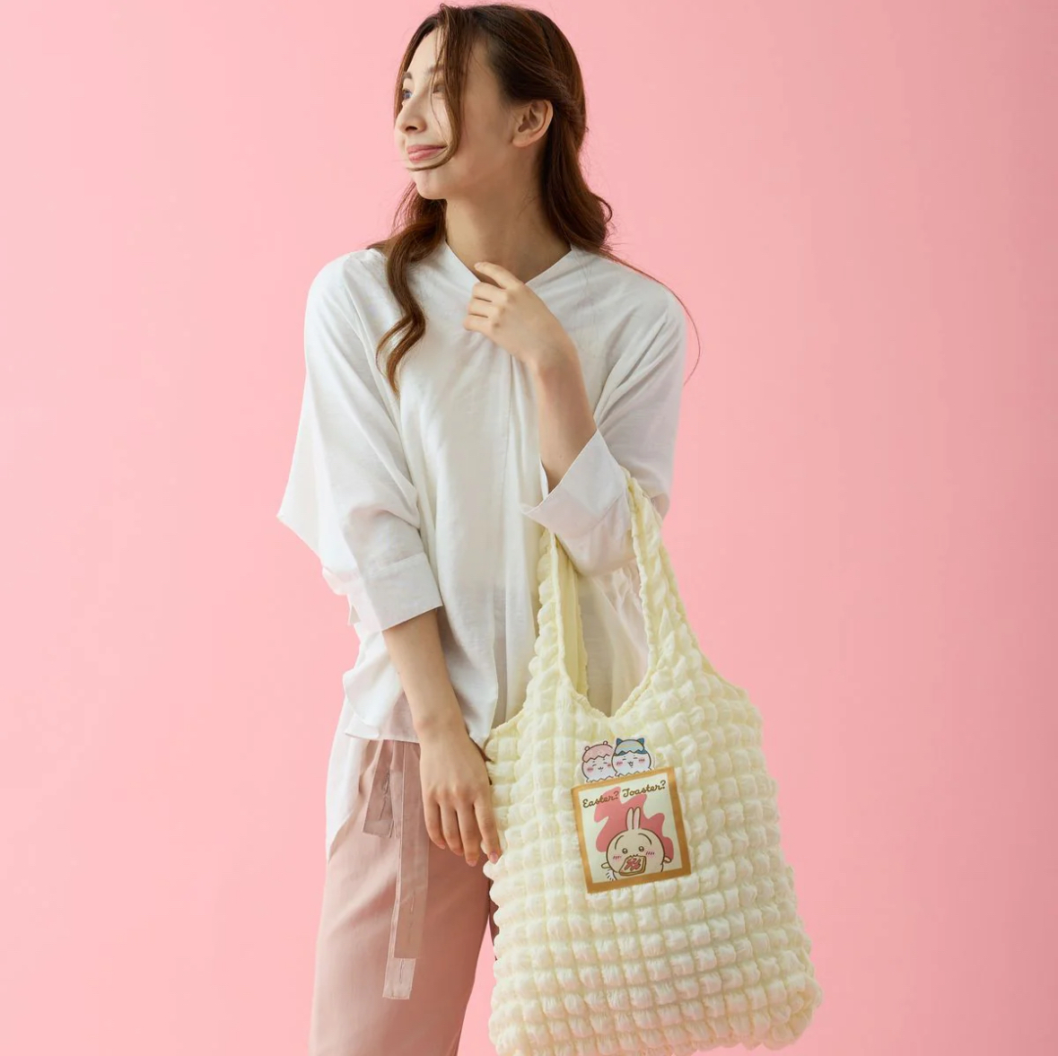 現貨｜Chiikawa 爆谷袋 - 復活節？！烤麵包機？！白色雲朵袋