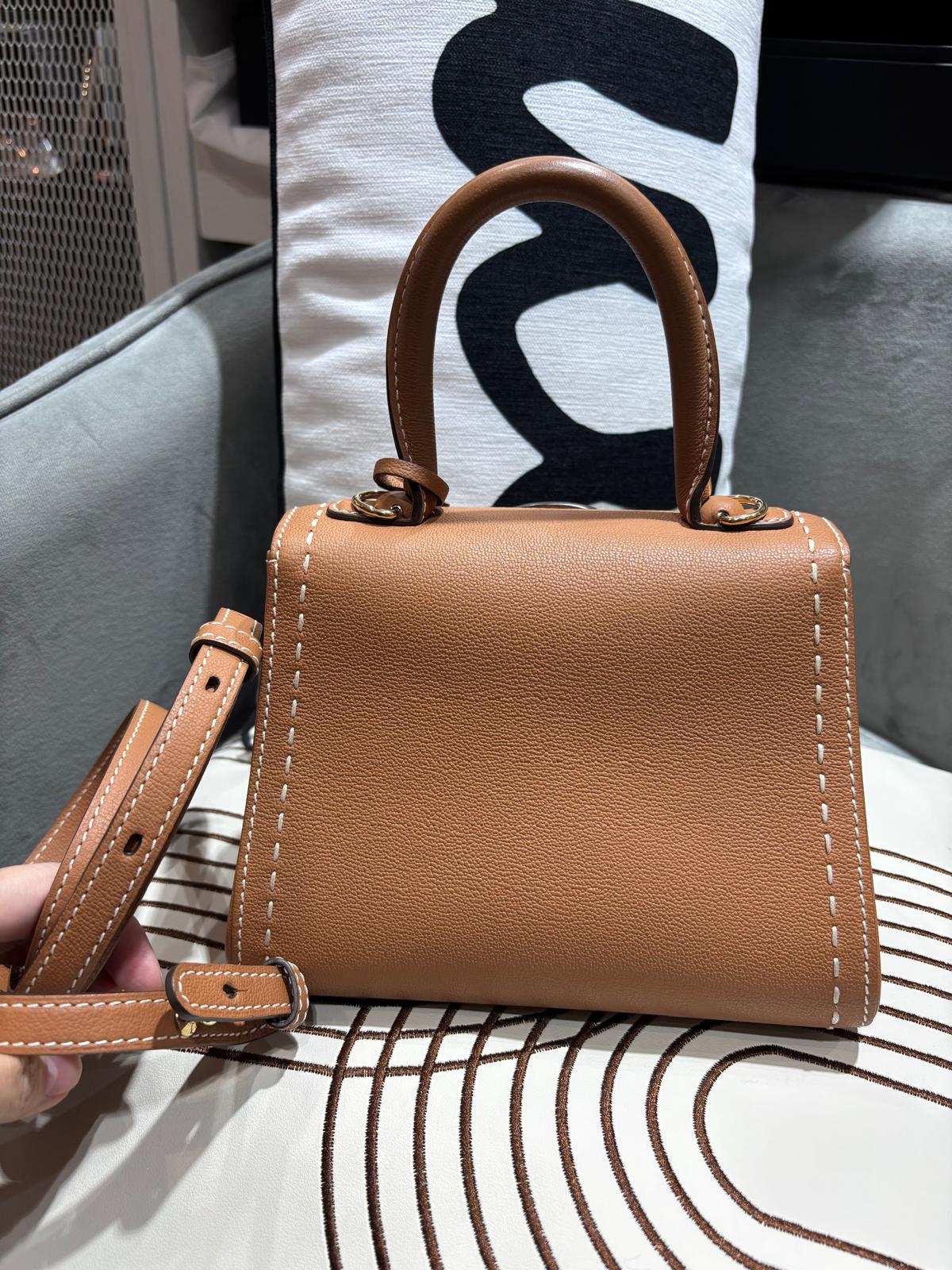 Delvaux Brillant Mini Surpiqué rodeo calfskin 100%Authentic ,98%new✅dust bag  