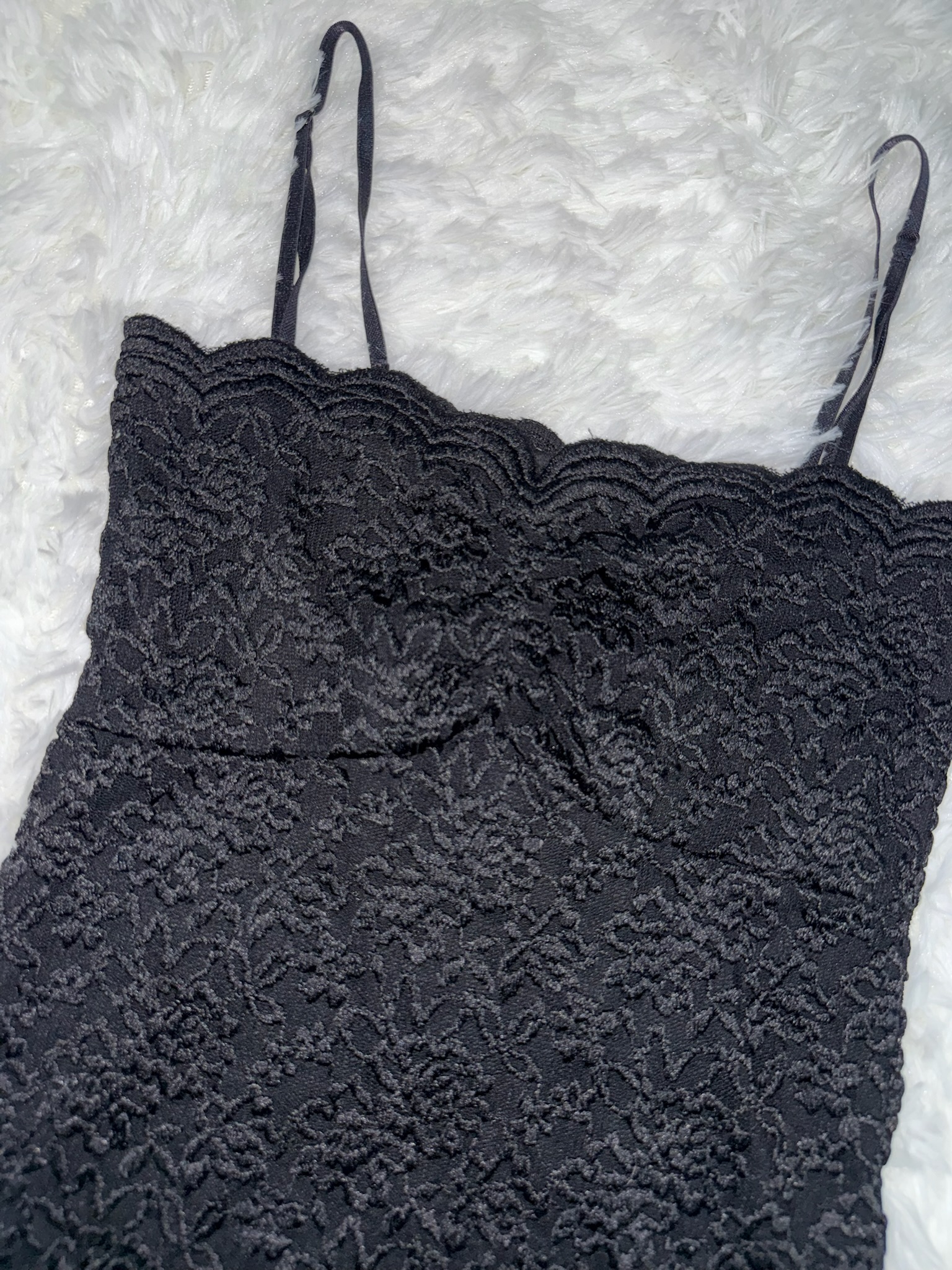 Coquette Aesthetic Ruched Bust Lace Tank