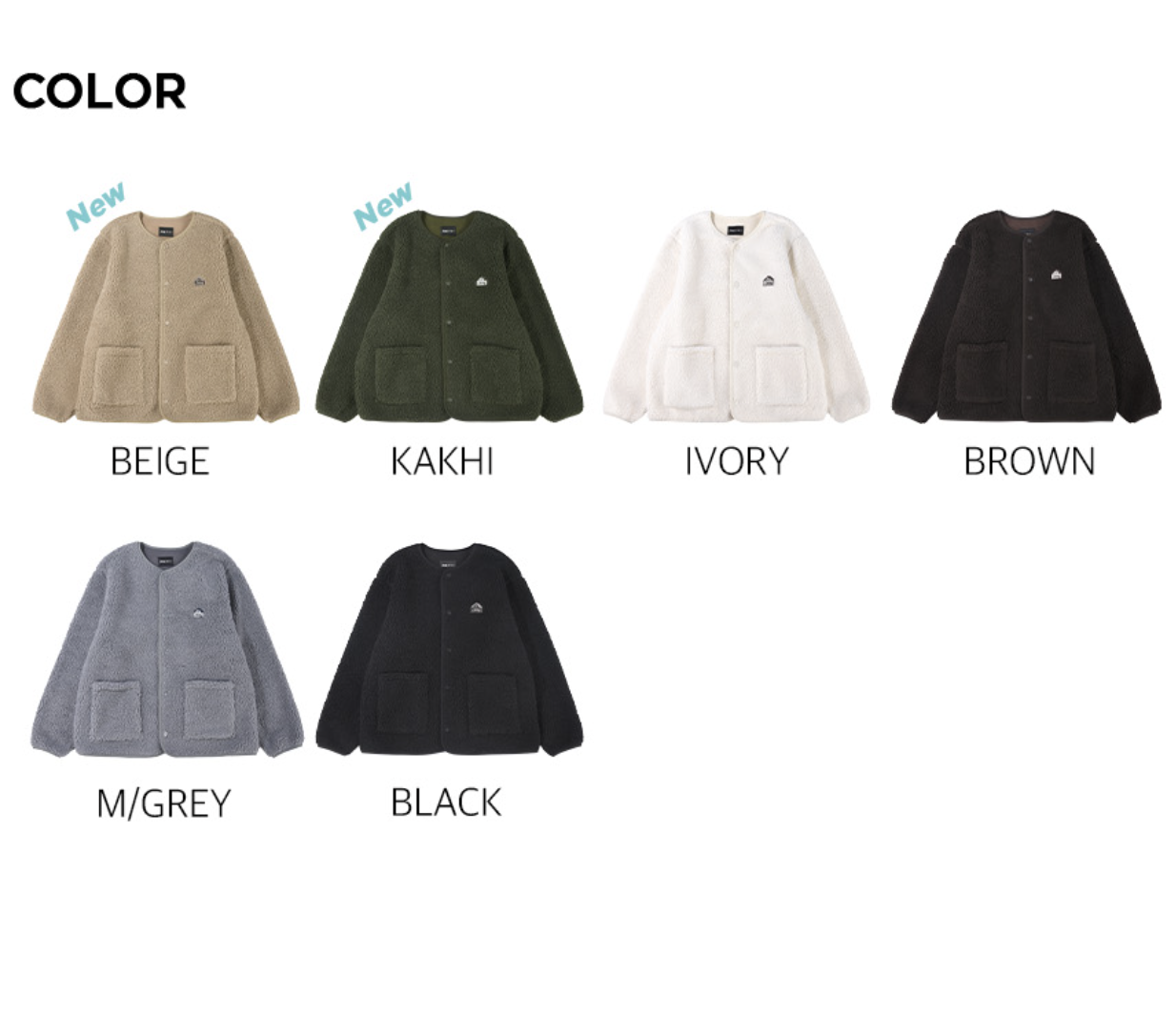 韓國 JEEP 復古山系 保暖 絨毛 開襟外套 6色選擇｜Retro Mountain Cozy Fleece Cardigan