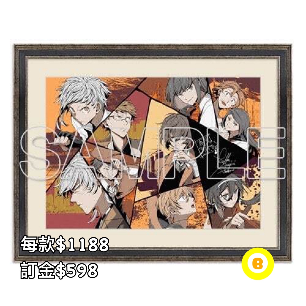 Preorder預訂7/2026年文豪野犬カラー複製原稿set