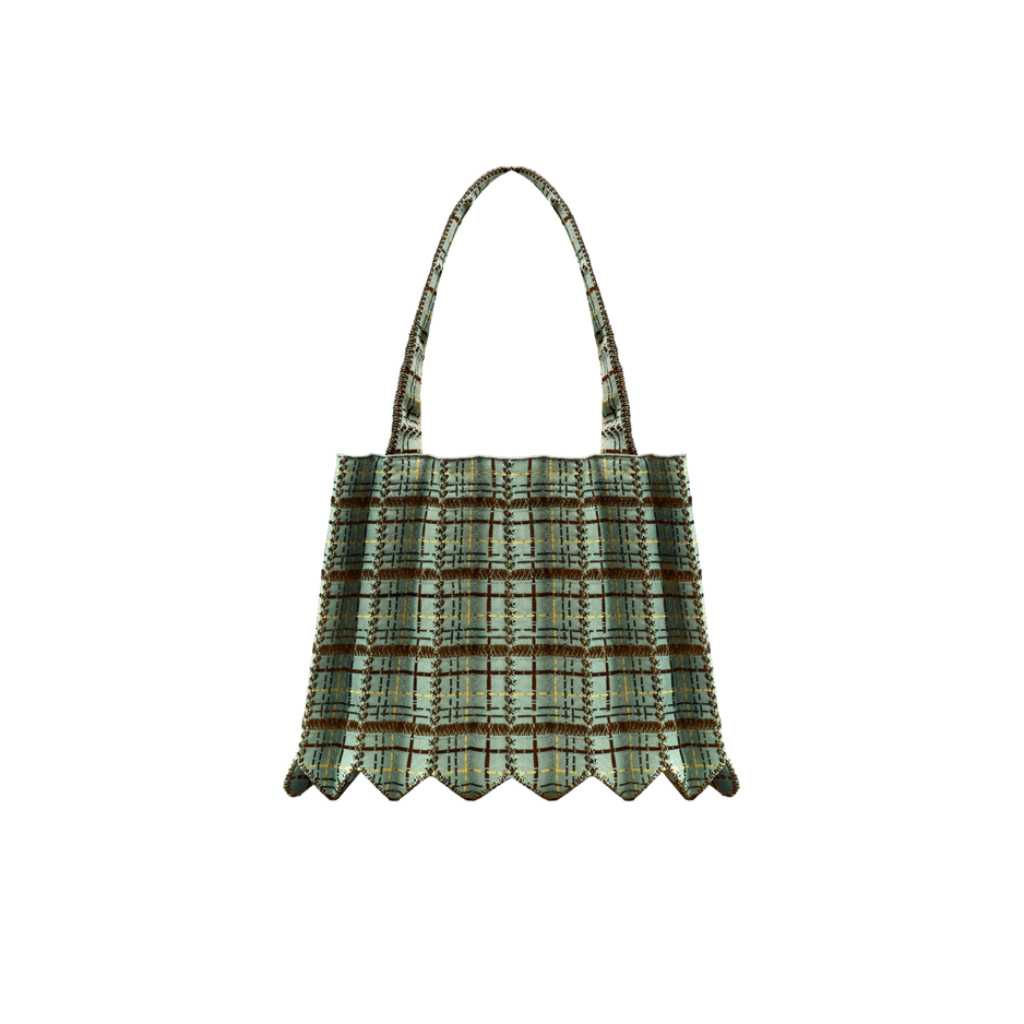 PLEATSMAMA Tweed Shopper Bag (4色)