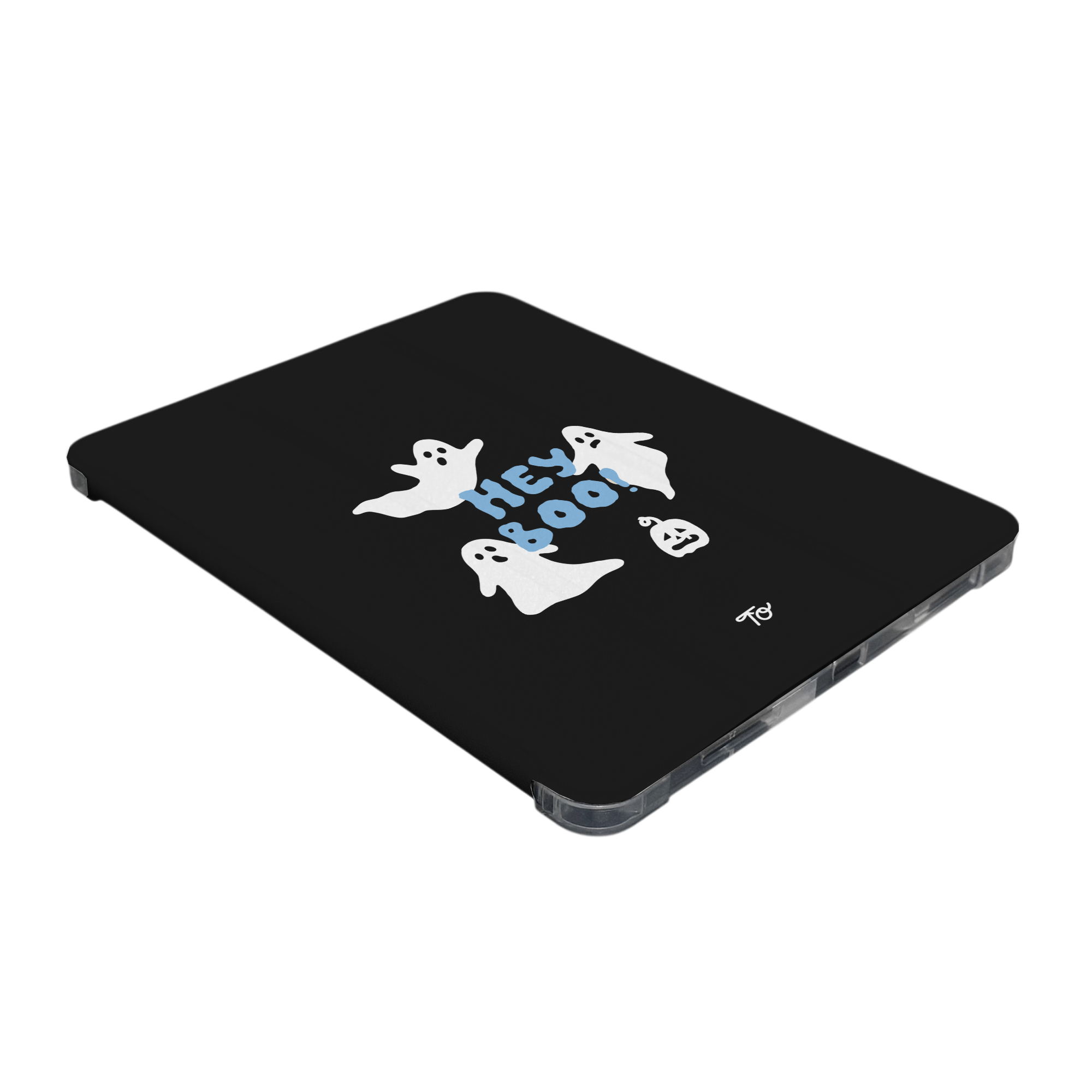 【Peek-a-BOO!】透明磨砂書本式 iPad Case