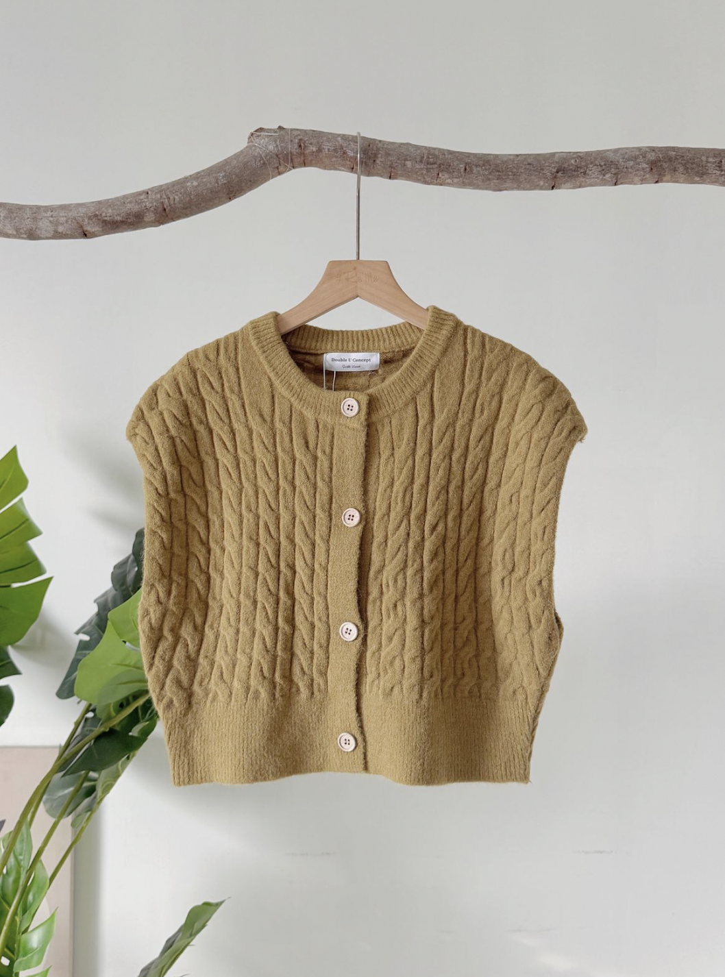 秋日针织复古马甲