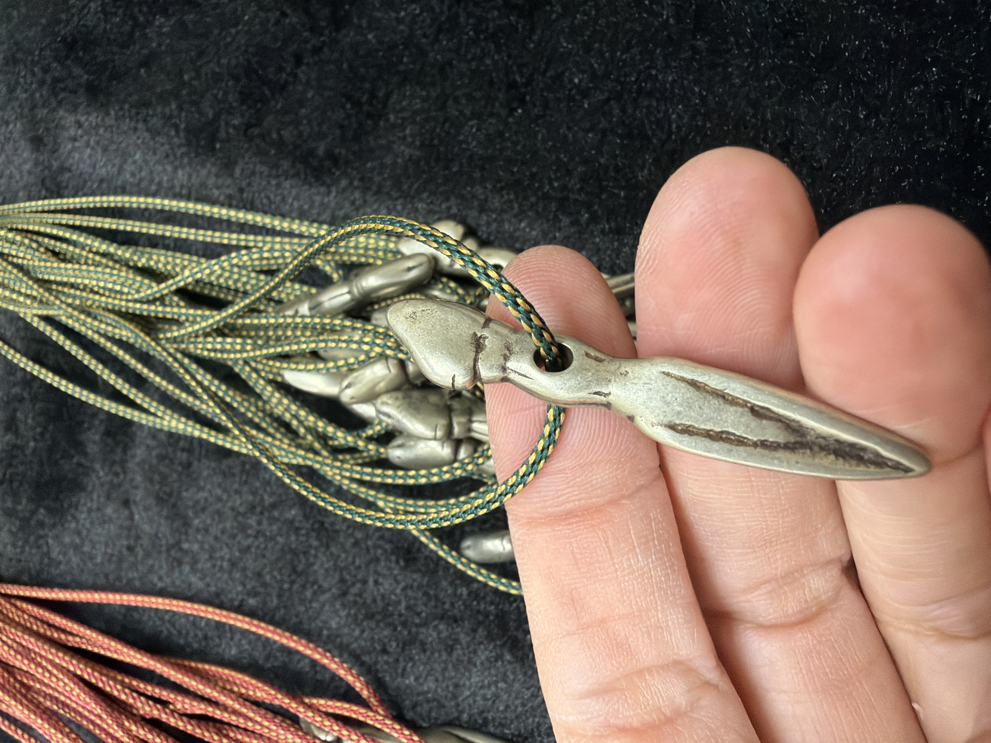 妙本同款絕版金剛杵古廟護法殿加持（出門、旅行、睡覺無時無刻都戴心安）綠色