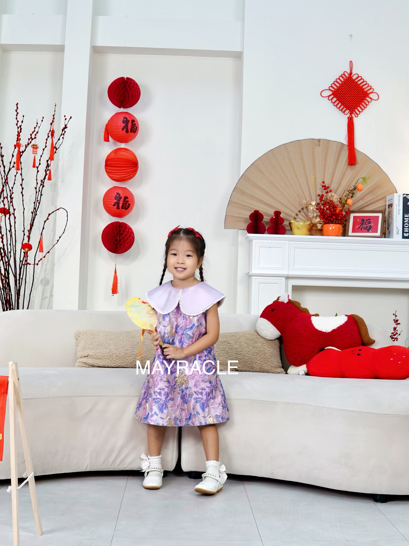 [PRE-ORDER] CNY 2027 Hua (华) Girl Cheongsam