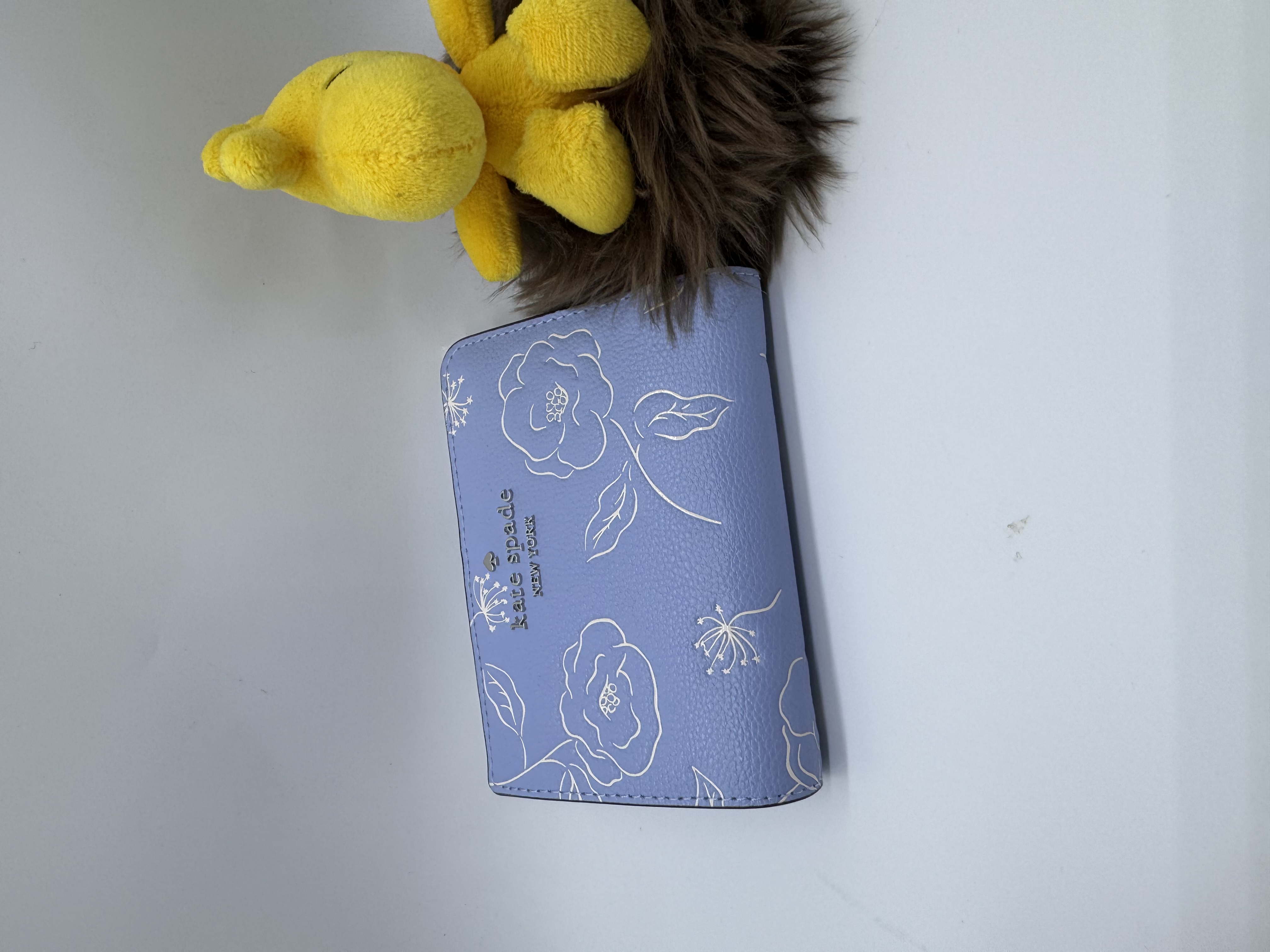 🇺🇸✈️🇨🇦Kate Spade ♠️ New York outlet 玫瑰🌹花圖案細銀包👛💳現貨🥰