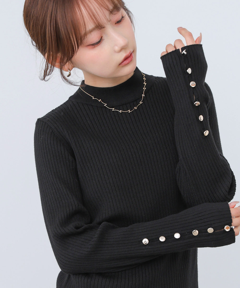 <JP> Blossom Button Ribbed Knit Top * 6色入 <預購>