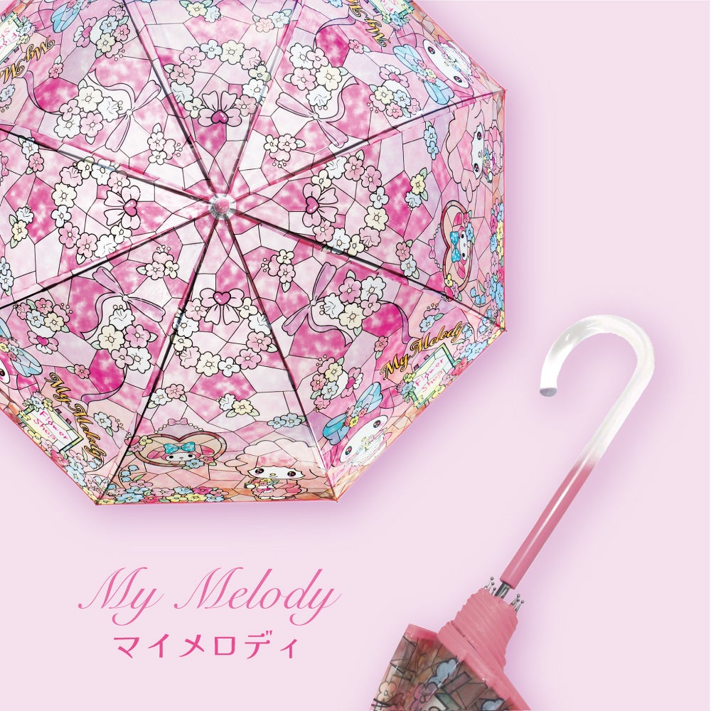 預訂 | 日本版 Melody 彩繪透明長遮雨傘 